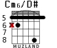 Cm6/D# for guitar - option 2