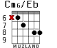 Cm6/Eb for guitar - option 5
