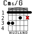 Cm6/G for guitar - option 4