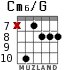 Cm6/G for guitar - option 5