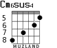Cm6sus4 for guitar - option 4