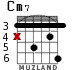 Cm7 for guitar - option 2