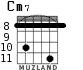 Cm7 for guitar - option 4