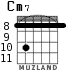 Cm7 for guitar - option 5