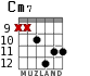 Cm7 for guitar - option 6