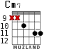 Cm7 for guitar - option 7