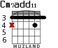Cm7add11 for guitar - option 1