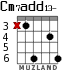Cm7add13- for guitar - option 3