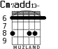 Cm7add13- for guitar - option 4