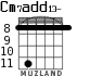 Cm7add13- for guitar - option 6