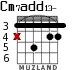 Cm7add13- for guitar - option 1