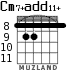 Cm7+add11+ for guitar - option 3