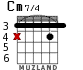 Cm7/4 for guitar - option 1