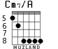 Cm7/A for guitar - option 6