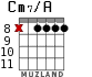 Cm7/A for guitar - option 7