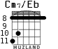 Cm7/Eb for guitar - option 4