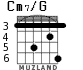 Cm7/G for guitar - option 2
