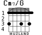 Cm7/G for guitar - option 4