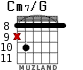 Cm7/G for guitar - option 5