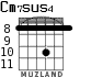 Cm7sus4 for guitar - option 3