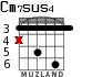 Cm7sus4 for guitar - option 1