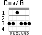 Cm9/G for guitar - option 2