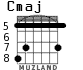 Cmaj for guitar - option 6