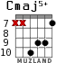 Cmaj5+ for guitar - option 6