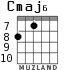 Cmaj6 for guitar - option 5