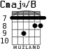 Cmaj9/B for guitar - option 8