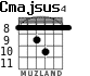 Cmajsus4 for guitar - option 4