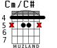 Cm/C# for guitar - option 2