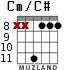 Cm/C# for guitar - option 3