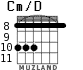 Cm/D for guitar - option 4