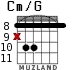 Cm/G for guitar - option 4