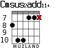 Cmsus2add11+ for guitar - option 5