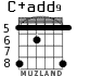 C+add9 for guitar - option 5