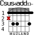 Csus4add13- for guitar - option 1