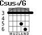 Csus4/G for guitar - option 1