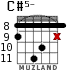 C#5- for guitar - option 6