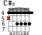 C#6 for guitar - option 1