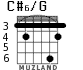 C#6/G for guitar - option 3