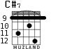 C#7 for guitar - option 5
