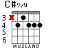 C#7/9 for guitar - option 1