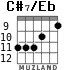 C#7/Eb for guitar - option 3