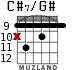 C#7/G# for guitar - option 3