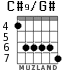 C#9/G# for guitar - option 4