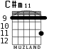 C#m11 for guitar - option 1