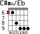 C#m6/Eb for guitar - option 1
