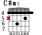 C#m7 for guitar - option 3